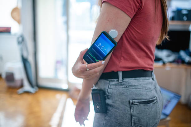 glucose monitor on arm